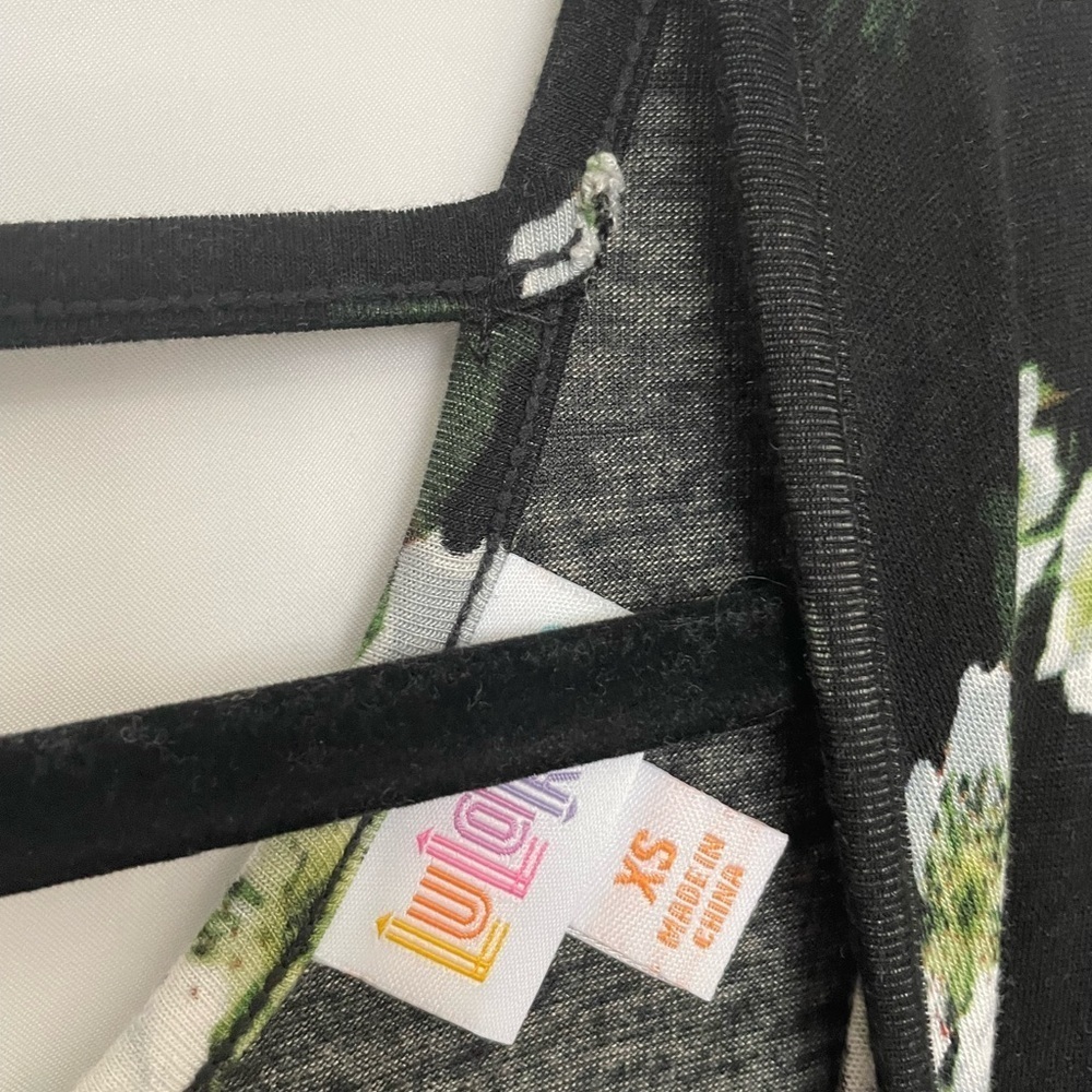 LuLaRoe Black and White Sheath Maxi Dress V-Neck​​​​ - Picture 9 of 9